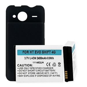 HTC EVO SHIFT 4G LI-ION 2400mAh/COVER