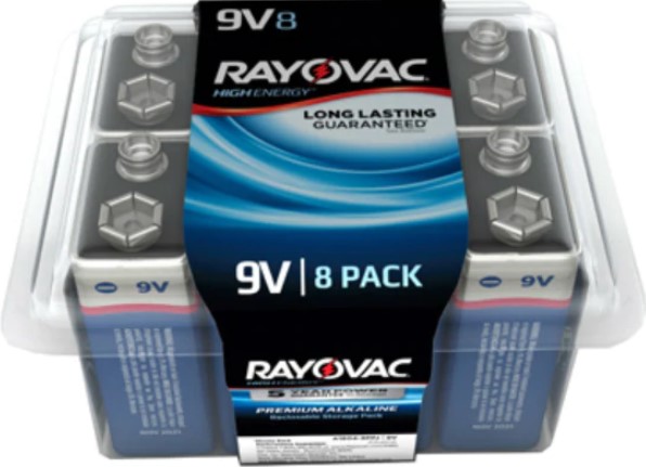 Rayovac A1604-8PP 9V Pro Pack Alkaline Batteries (8PK) - Bulk Pricing for sale online