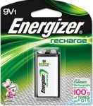 Energizer Rechargeable 9V NIMH Battery 1-Pack