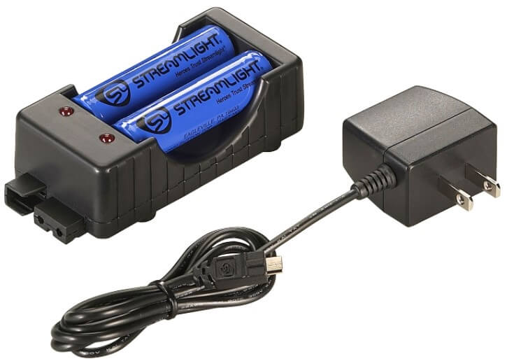 18650 Charger Kit with 120v Adapter, USB Cord & 18650 batteries (2) - 22011 for sale online