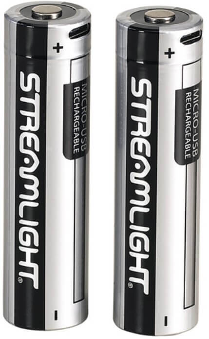 Streamlight USB rechargeable 18650 batteries
