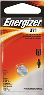 Energizer 371-370 Silver Oxide Coin Cell Battery Energizer 371-370 Silver Oxide Coin Cell Battery