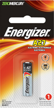 Energizer A27 Alkaline Battery Energizer A27 Alkaline Battery
