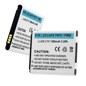 LG ESCAPE P870 / P880 3.7V 1380mAh LI-ION BATTERY LG ESCAPE P870 / P880 3.7V 1380mAh LI-ION BATTERY