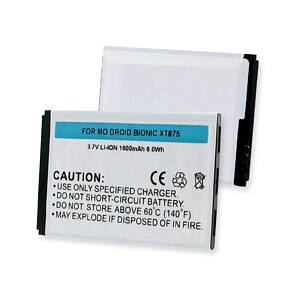 MOTOROLA DROID BIONIC / XT875 3.7V LI-ION 1600mAh BATTERY