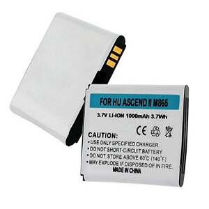 HUAWEI ASCEND II M865 3.7V 1000mAh LI-ION BATTERY