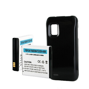 SAMSUNG FASCINATE SCH-I500 3.7V 2400mAh LI-ION EXTENDED BATTERY