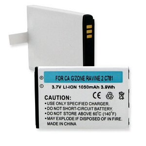 CASIO GZONE RAVINE 2 C781 3.7V 1050mAh LI-ION BATTERY