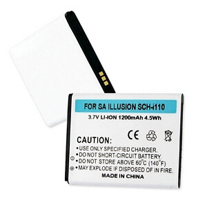 SAMSUNG ILLUSION SCH-I110 3.7V 1200mAh LI-ION BATTERY