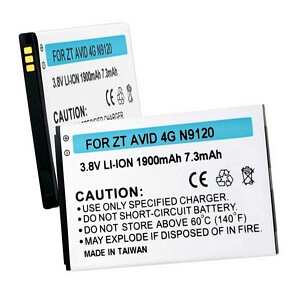 ZTE AVID 4G N9120 3.7V 1900mAh LI-ION BATTERY