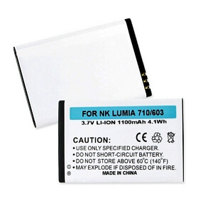 NOKIA LUMIA 710/603 3.7V 1100mAh LI-ION BATTERY