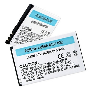 NOKIA LUMIA 810/822 3.7V 1400mAh LI-ION BATTERY