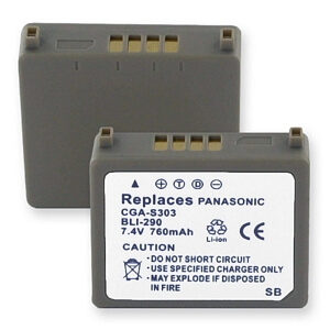 PANASONIC CGA-S303 L-ION .76Ah