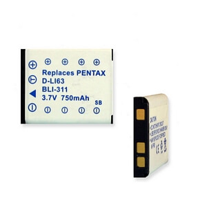 PENTAX D-Li63 LI-ION 750mAh 3.7V