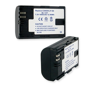 CANON LP-E6 7.2V 1800MAH CANON LP-E6 7.2V 1800MAH