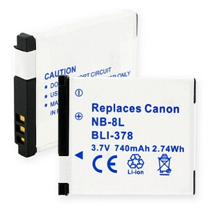 CANON NB-8L LI-ION 740MAH