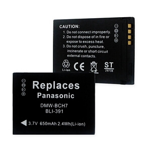 PANASONIC DMW-BCH7 3.7V 650MAH