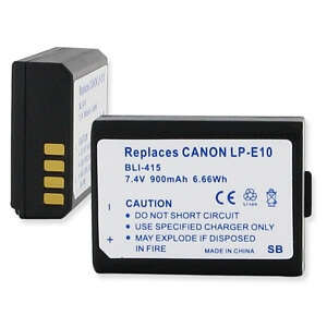 CANON LP-E10 7.4V 900MAH