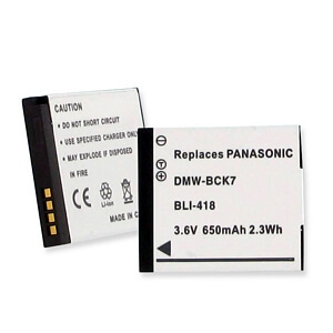 PANASONIC DMW-BCK7 3.6V 650MAH