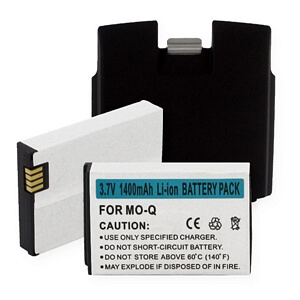MOTOROLA Q LI-ION 1400mAh/BLACK COVER MOTOROLA Q LI-ION 1400mAh/BLACK COVER