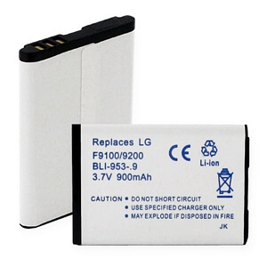 LG F9100/9200 LI-ION 900mAh LG F9100/9200 LI-ION 900mAh