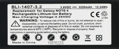 SAMSUNG GALAXY NOTE 4 EB-BN910BBU 3.85V 3.22Ah LI-ION BATT W/NFC