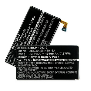 MOTOROLA EG30 3.8V 1940mAh LI-POL BATTERY