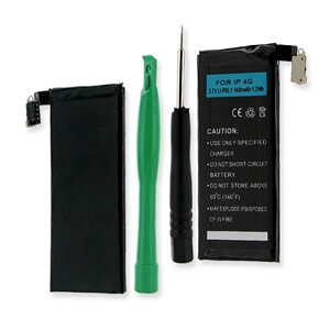 APPLE IPHONE 4 / A1332 3.7V 1400mAh LI-POL BATTERY #BLP-1275-1.4 for sale