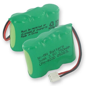 3X2/3AA NiMH 750mAh/D CONNECTOR #CPH-403D for sale