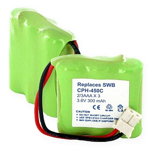 1x3-2/3AAA NiMH 300mAh/C CONNECTOR #CPH-450C for sale