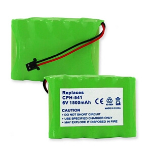 PANASONIC HHR-P516A 6V 1500mAh NIMH BATTERY