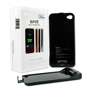 APPLE IPHONE 4 / 4S EXTERNAL BATTERY CASE 1500mAh LI-POL #EBC-001-1.5B for sale