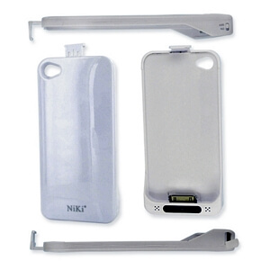 APPLE IPHONE 4 / 4S EXTERNAL BATTERY CASE WHITE 1.5Ah LI-POL #EBC-001-1.5W for sale