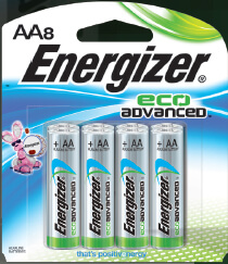 Energizer EcoAdvanced™ AA Batteries - 8Pk Energizer EcoAdvanced™ AA Batteries - 8Pk