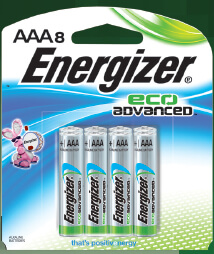 Energizer EcoAdvanced™ AAA Batteries - 8Pk