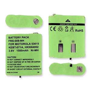 MOTOROLA 53615/HKNN4002/KEBT-071 3.6V 1500MAH