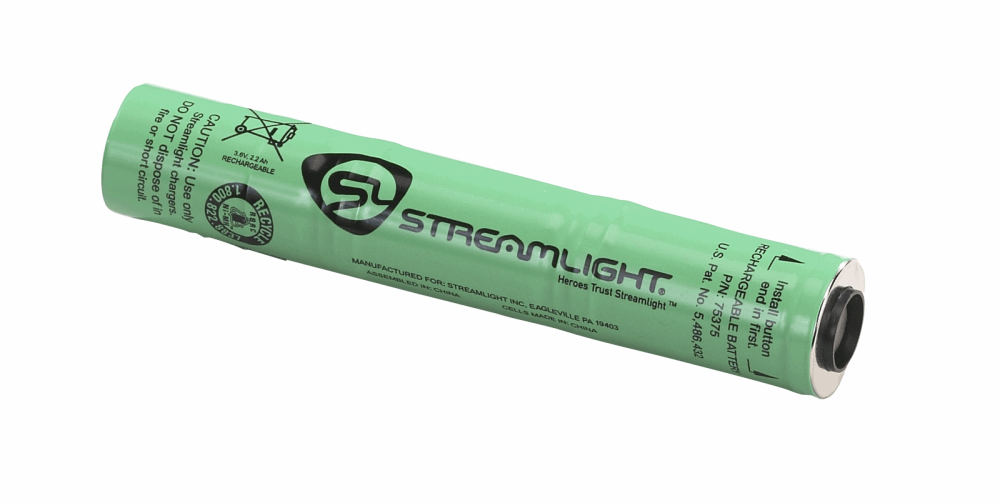 battery streamlight flashlight PolyTac 1X (Black,SL-B9) 6 3/4 overall Streamlight 89023 ProTac 2.0 HP