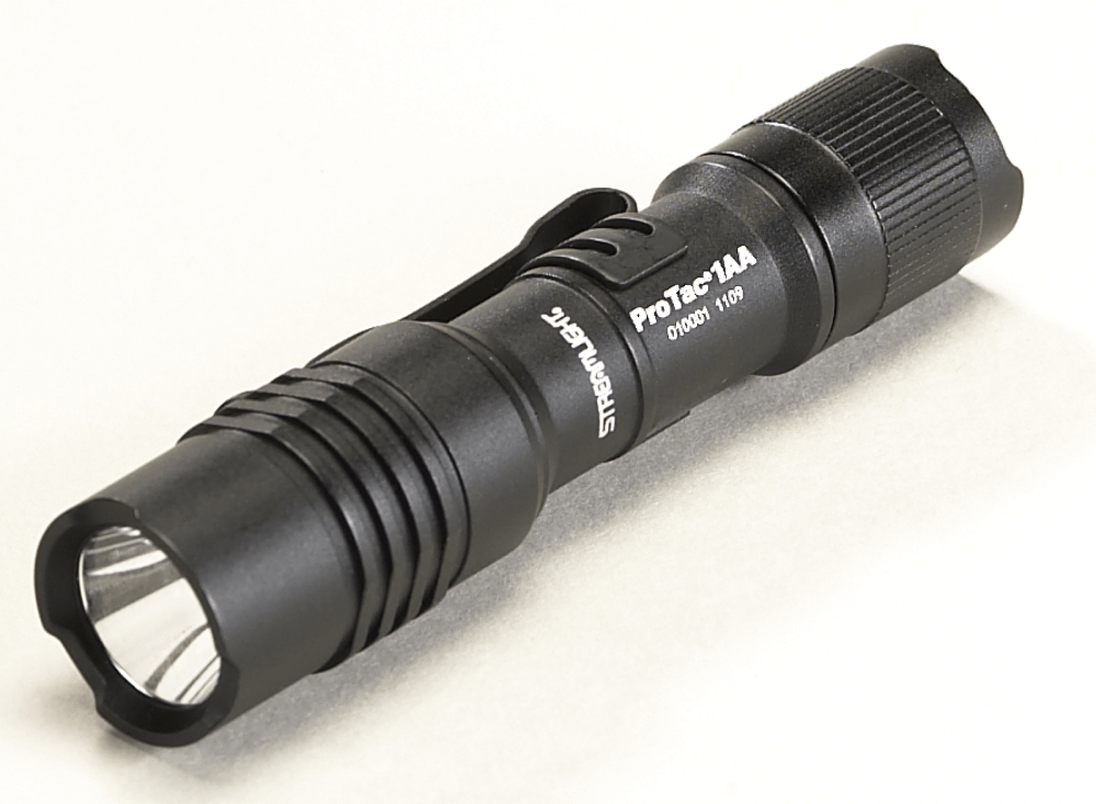 Streamlight ProTac 1AA White LED with Alkaline Battery and Holster - Black 88032 #080926-88032-0 for sale