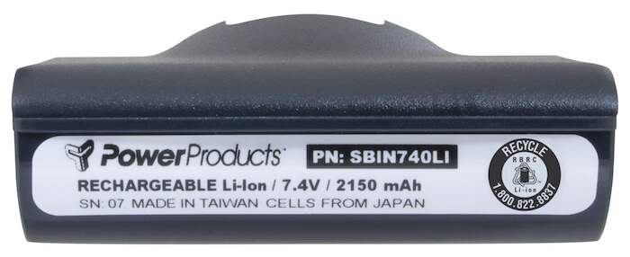 BATTERY FOR INTERMEC 700 COLOR - 7.4V / 2300 mAh / 17.0 Wh / Li-Ion #SBIN740LI for sale