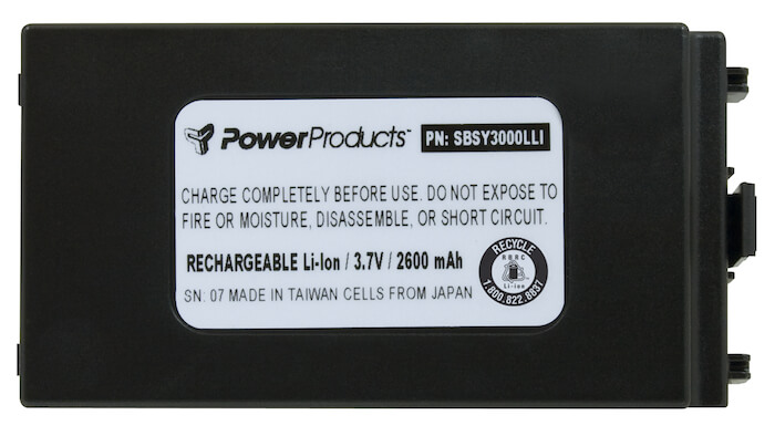 BATTERY FOR SYMBOL MC3000 - 3.7V / 2700 mAh / 10.0 Wh / LiPo #SBSY3000LLI for sale