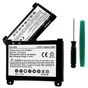 AMAZON KINDLE 2 / DX (3G) S11S01A 3.7V 1530mAh LI-ION BATTERY #TLI-002 for sale