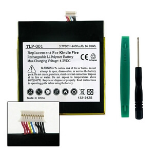 AMAZON KINDLE FIRE D01400 3555A2L 3.7V 4.4Ah LI-POL BATTERY #TLP-001 for sale