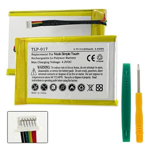 BARNES AND NOBEL NOOK SIMPLE TOUCH 3.7V 1800mAh LI-POL BATTERY #TLP-017 for sale