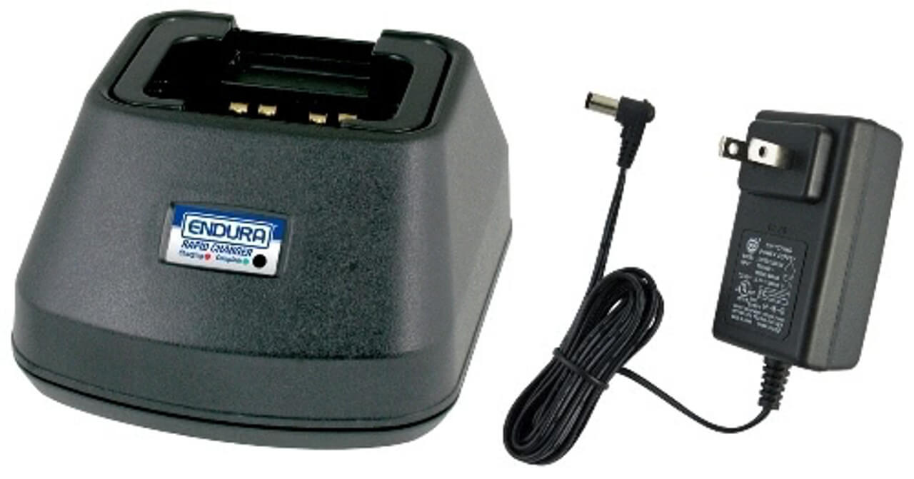 ENDURA SINGLE UNIT CHARGER FOR ICOM IC-F3GTAlso Charges: IC-A6, IC-A24, IC-F3GS, IC-F4GS, IC-F4GT, I