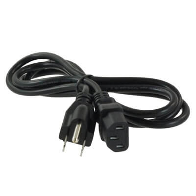 U.S. POWER CORD FOR ENDURA TWC6M POWER SUPPLYApproximate length 2.4 m / 7.8. Connects to TWC6M-PS power supply and U.S. type wa