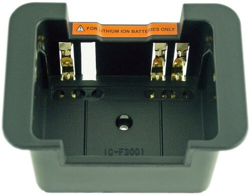 ENDURA CHARGER POD FOR ICOM IC-F3001 / IC-F4001Also Charges: IC-F3002, IC-F3003, IC-F3101D, IC-F3103D, IC-F3210D, IC-F4002, IC-