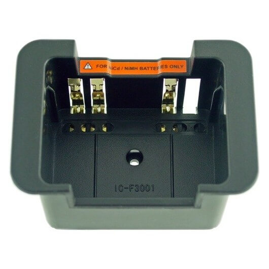 ENDURA CHARGER POD FOR ICOM IC-F3001 / IC-F4001Also Charges: IC-F3002, IC-F3003, IC-F3101D, IC-F3103D, IC-F3210D, IC-F4002, IC-