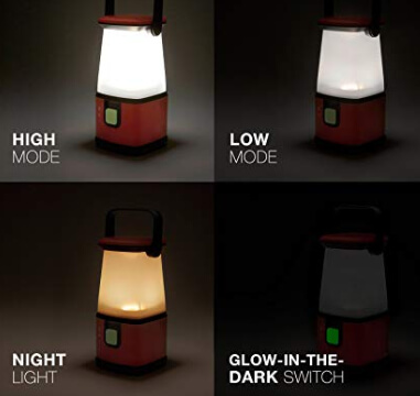 Light settings of the Energizer Weatheready Emergency lantern