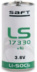 Saft LS17330, 2/3 A size Lithium Thionyl Chloride Cylindrical Cell #LS17330 for sale