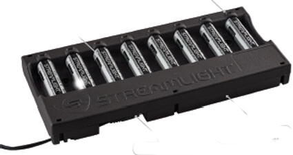 Streamlight 20223 12V DC 8-Unit Battery Bank Charger With Included #18650 Batteries #20223 for sale online